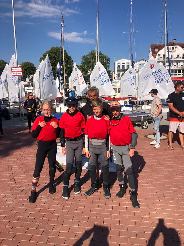 Opti-Teamrace zur Warnemünder Woche